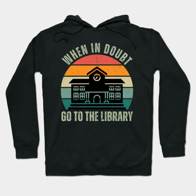 Book Lover Retro Hoodie by PopularDesigns